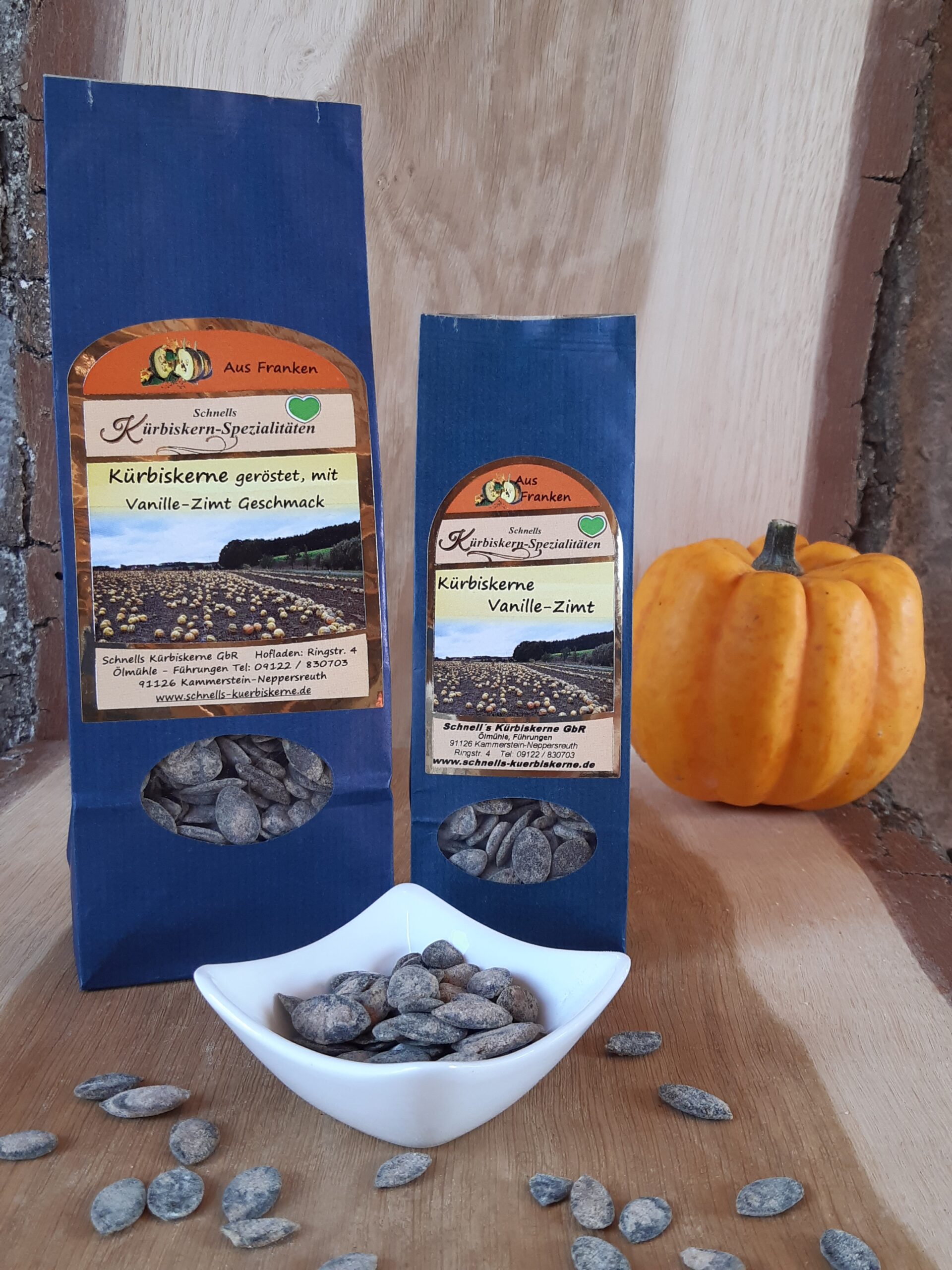 Schnell´s Kürbiskerne Vanille-Zimt - mit echter Bourbonvanille