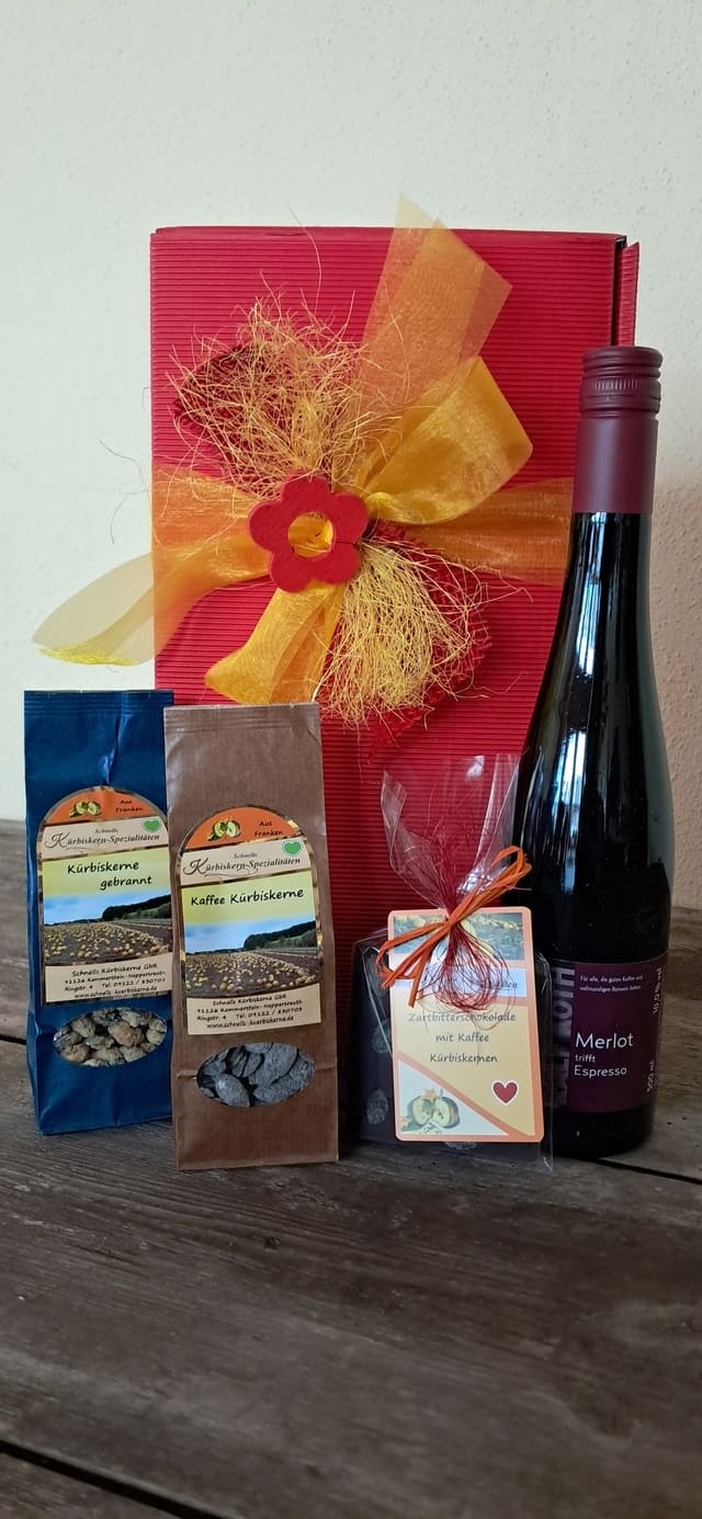 Geschenkbox Espressotraum | Schnell’s Kürbiskerne GbR Geschenkbox Espressotraum außen
