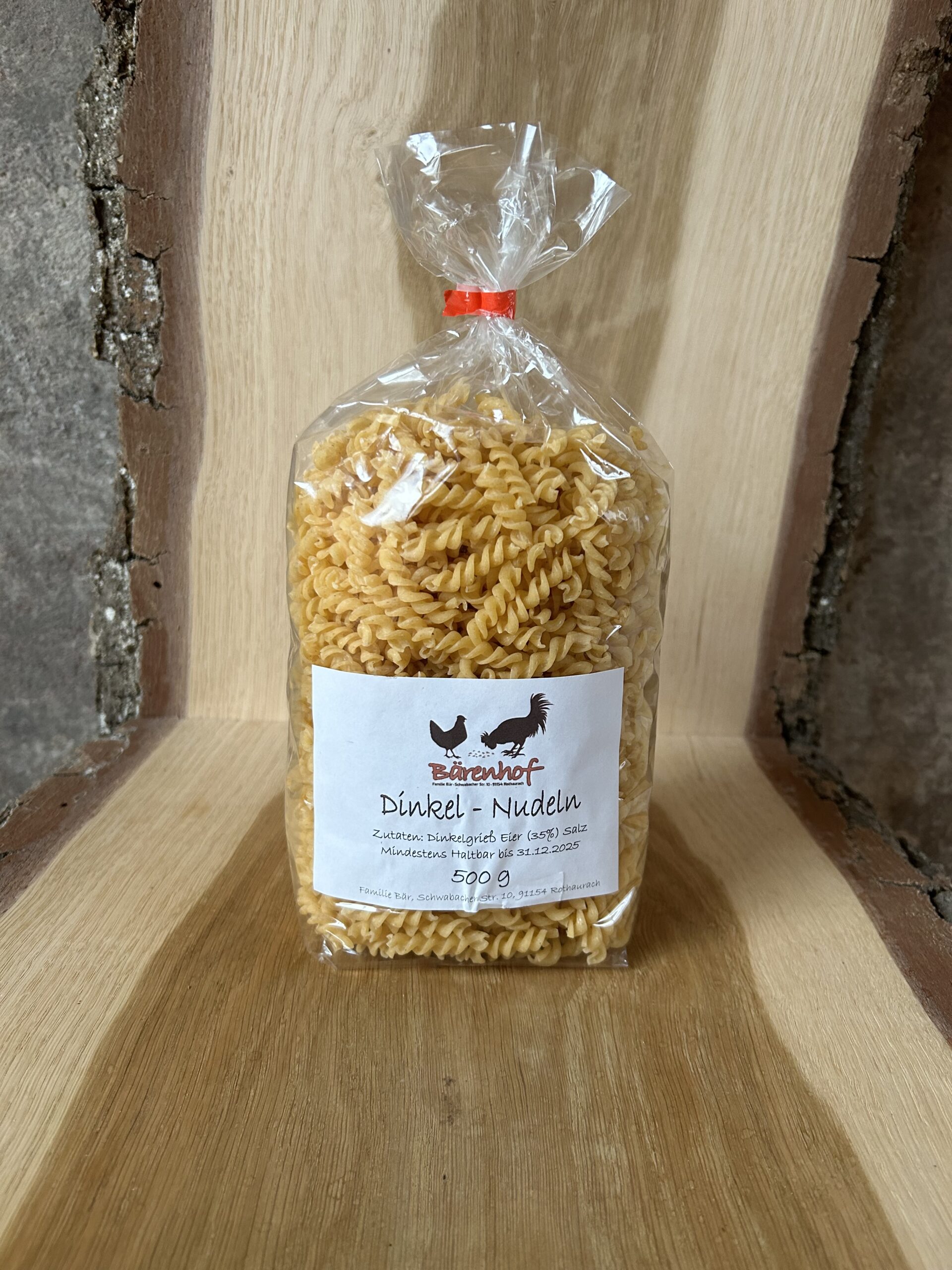 Dinkel-Spirelli-Nudeln, 500g - einfach echt lecker | 