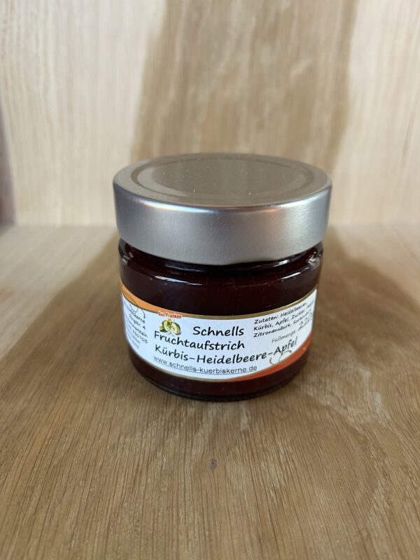 Fruchtaufstrich Kürbis-Heidelbeere-Apfel