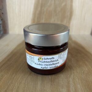 Fruchtaufstrich Kürbis-Heidelbeere-Apfel-Wodka