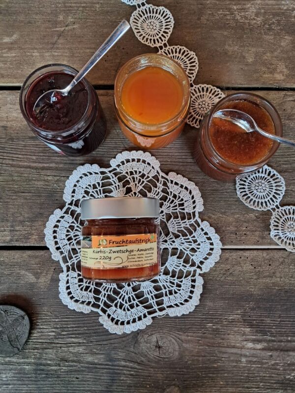 Fruchtaufstrich Kürbis-Zwetschge-Amaretto