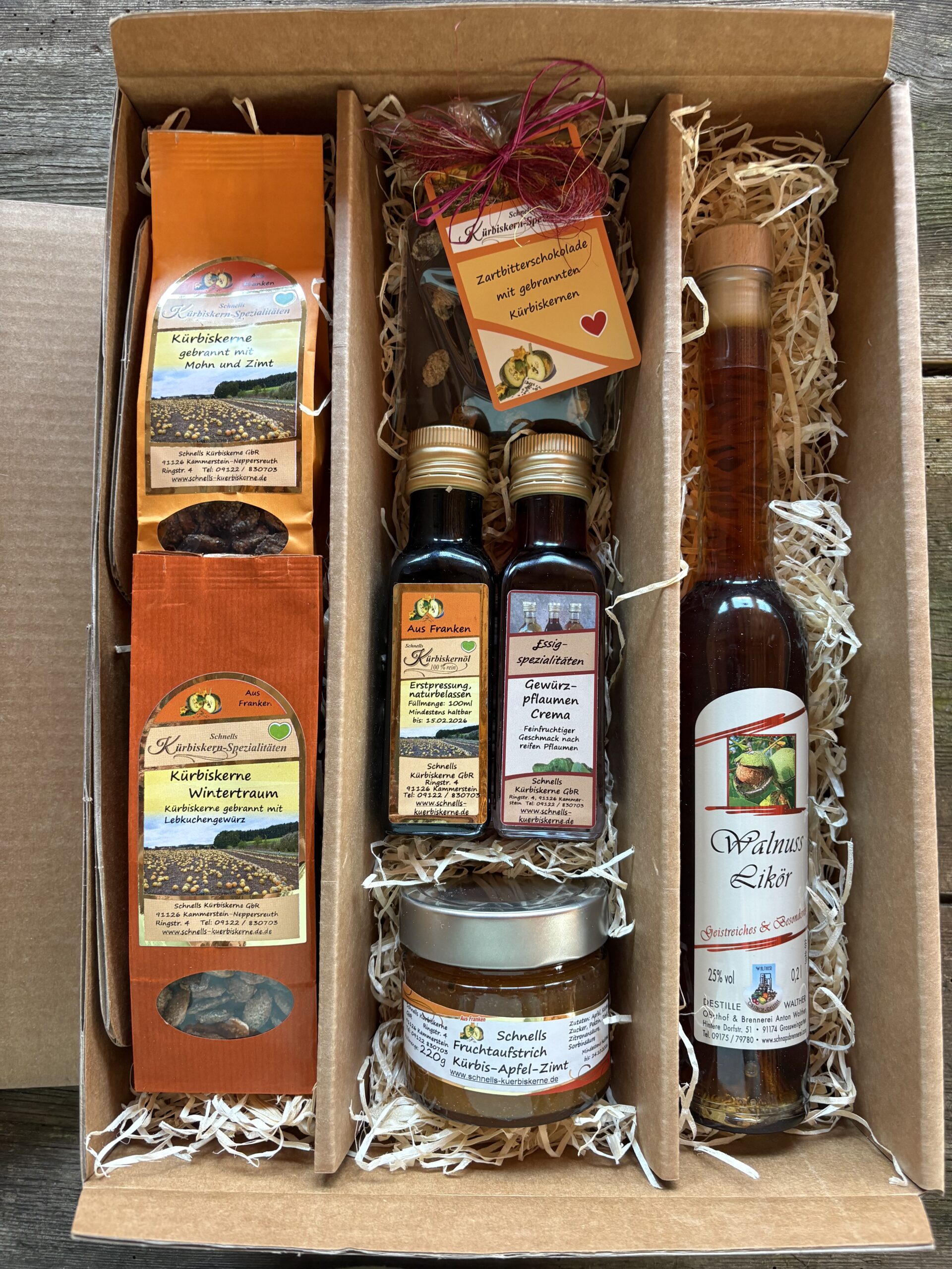 Präsentbox Winterträume | Schnell’s Kürbiskerne GbR Präsentbox Winterträume