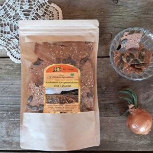 Kürbiskern-Knusperstückchen Chia und Zwiebel