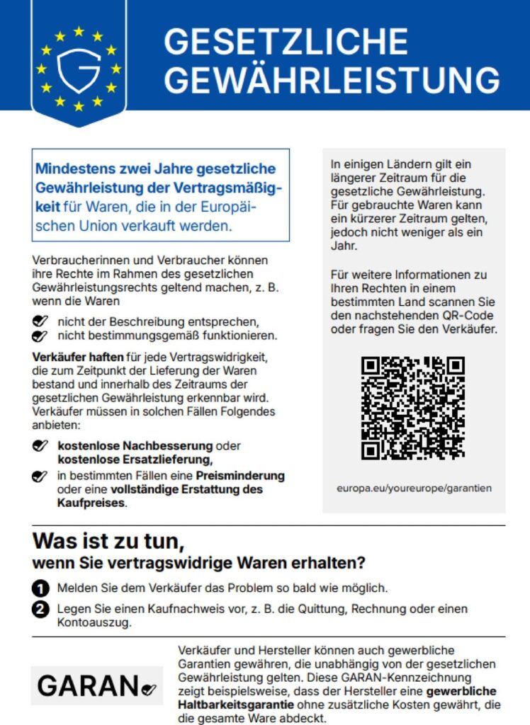 Gewährleistungslabel de